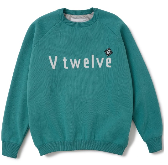 V12】V122320-KN02/TYPO KNIT/1/TURQUOISE